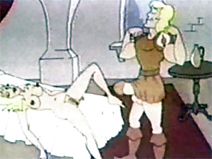 Sleeping beauty gets waken up by the prince his big cock