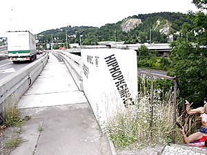 Public blonde teen pussy getting penetrated at the highway