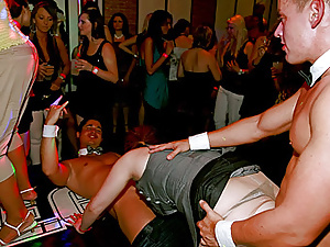 Lucky dudes shagging pretty babes
