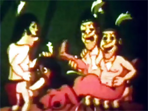 Big breasted vintage cartoon girls love the cock inside