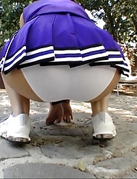 cute cheerleader with big booty