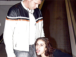Very naughty couple having hot public parking sex movies
