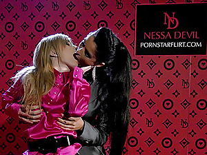Cuties pleasuring with a sex toy
