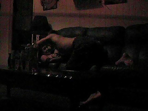 Crazy porn performance on the sofa has been caught by our all-seeing hidden camera.