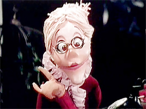 Several retro puppets making a dirty porno video together