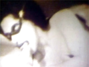 Vintage girl with a mask is fucking and sucking hardcore