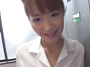 Japanese schoolgirl sucking dick