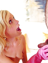 Beautiful teenage maid fucking with a senior his erection