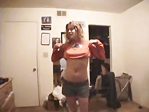 Astounding prurient blonde is crazy about licking scrotums of all her horny fuckers.