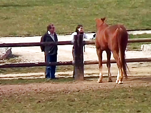 Senior boning a teenie girl after her horse riding sensation